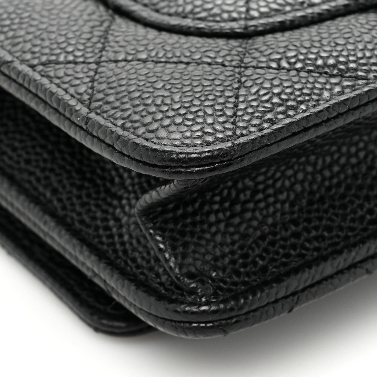Chanel Caviar Quilted Wallet on Chain WOC Black 12 of 17