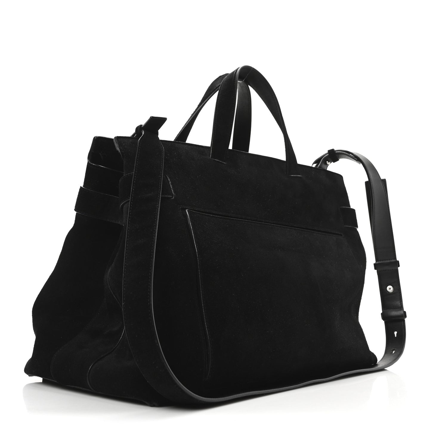Suede Mens Wanda Tote Bag Black