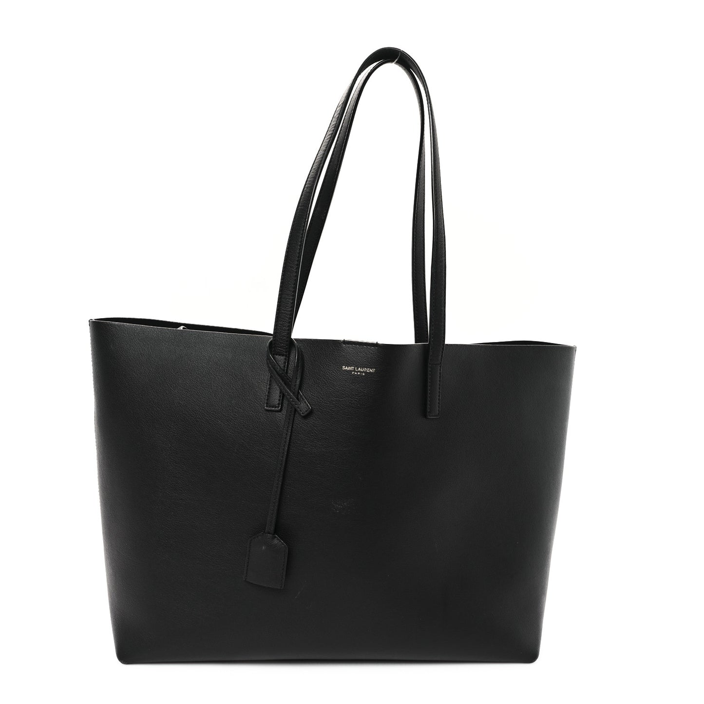 Calfskin Large Shopping Tote Black