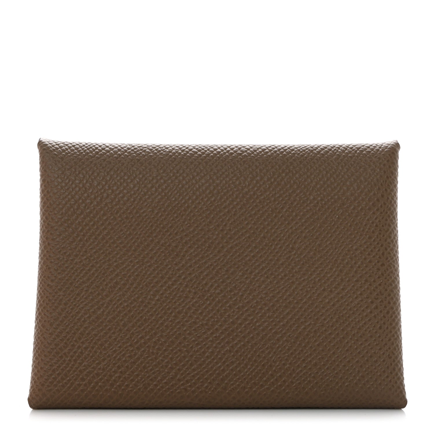 Hermes Epsom Calvi Duo Card Case Etoupe 1 of 8