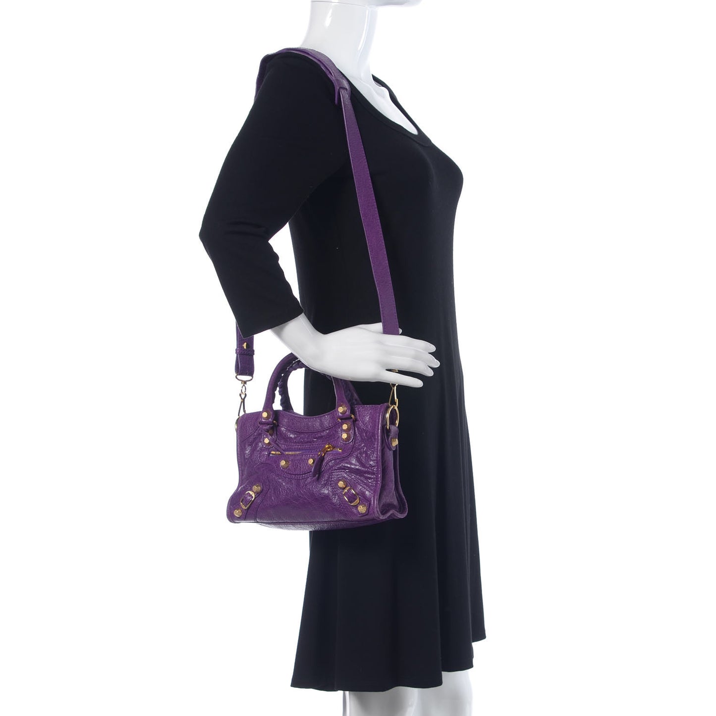 Agneau Giant 12 Gold Hardware Mini City Ultraviolet