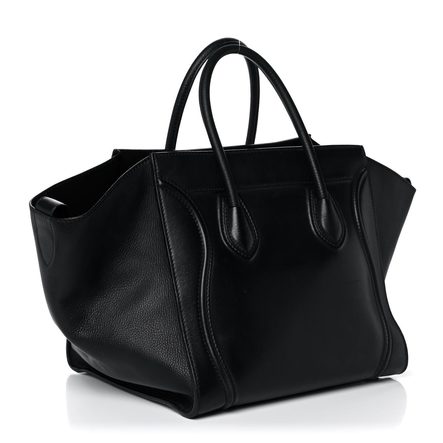 Celine Supple Calfskin Medium Phantom Luggage Black 3 of 13