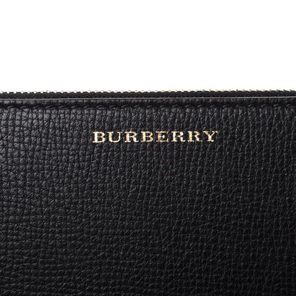 Burberry Calfskin House Check Elmore Zip Around Wallet Black 11 of 11