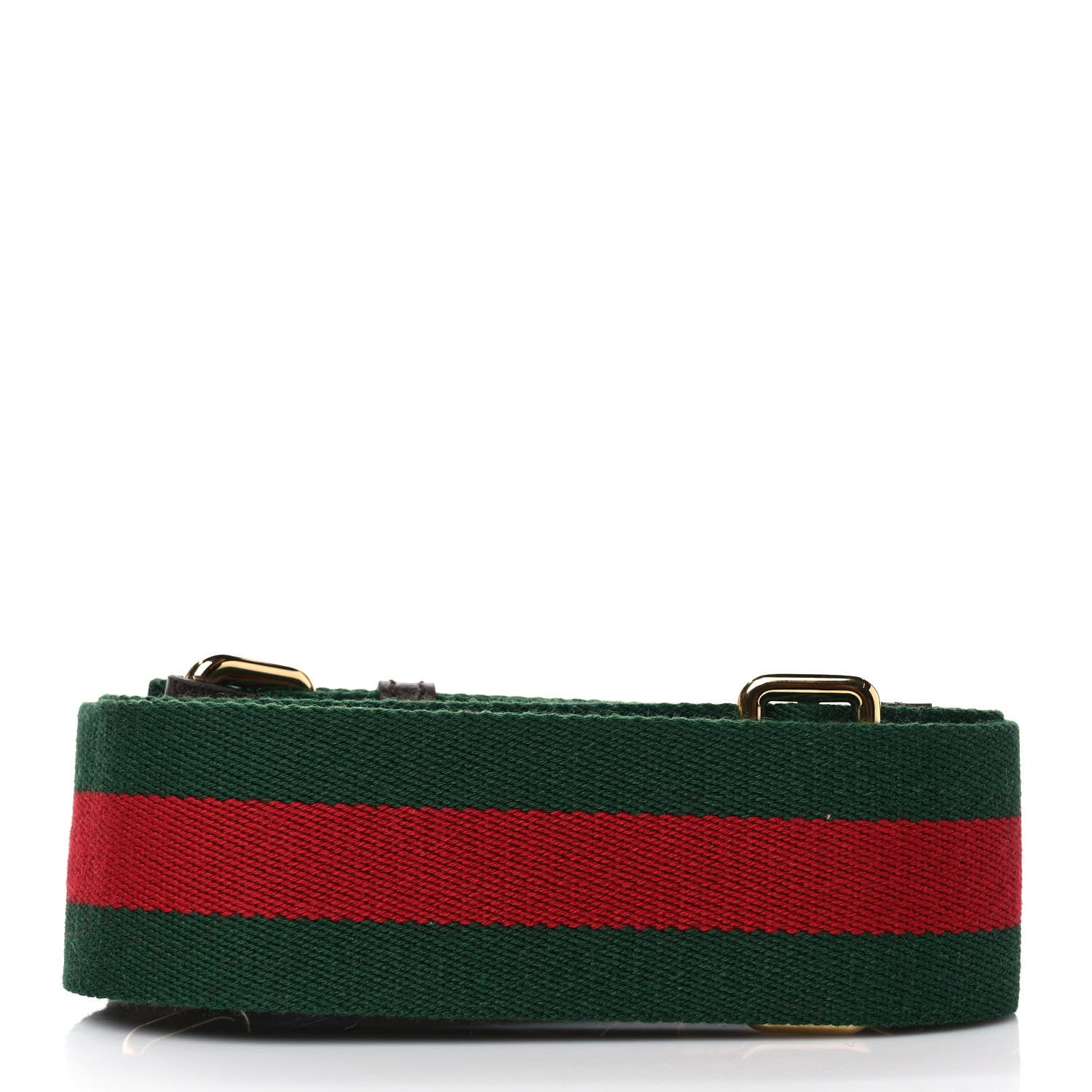 Gucci Canvas Web Shoulder Strap Green Red 2 of 4