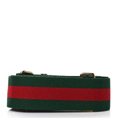 Gucci Canvas Web Shoulder Strap Green Red 2 of 4