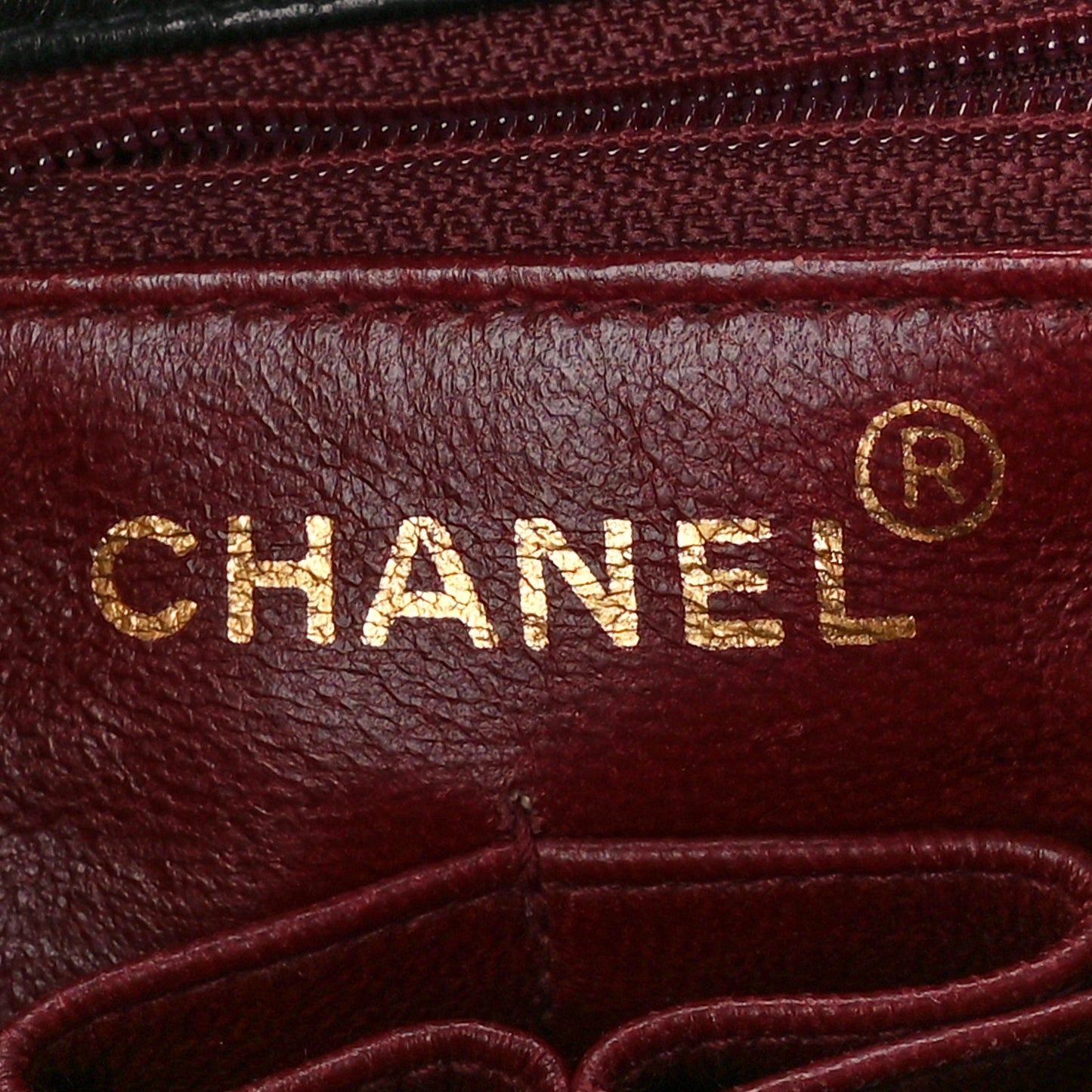 Lambskin Quilted Mini Square Flap Bag Black