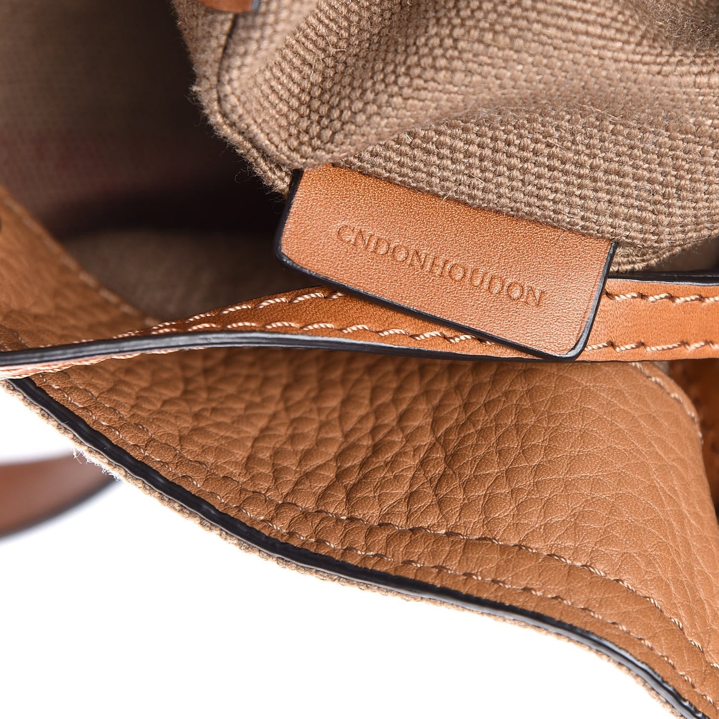 Canvas Mega Check Mini Ashby Tassel Crossbody Saddle Brown