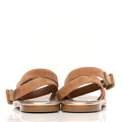 Christian Louboutin Nappa Veau Velours Ella Flat Sandal 35 Multicolor 5 of 7
