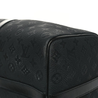 Louis Vuitton Taurillon Monogram Keepall Bandouliere 50 Black 11 of 12