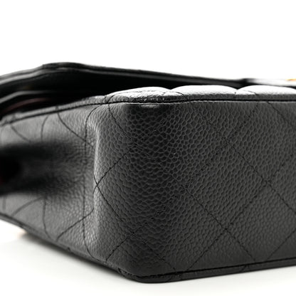 Chanel Caviar Quilted Medium Double Flap Black 9 of 10