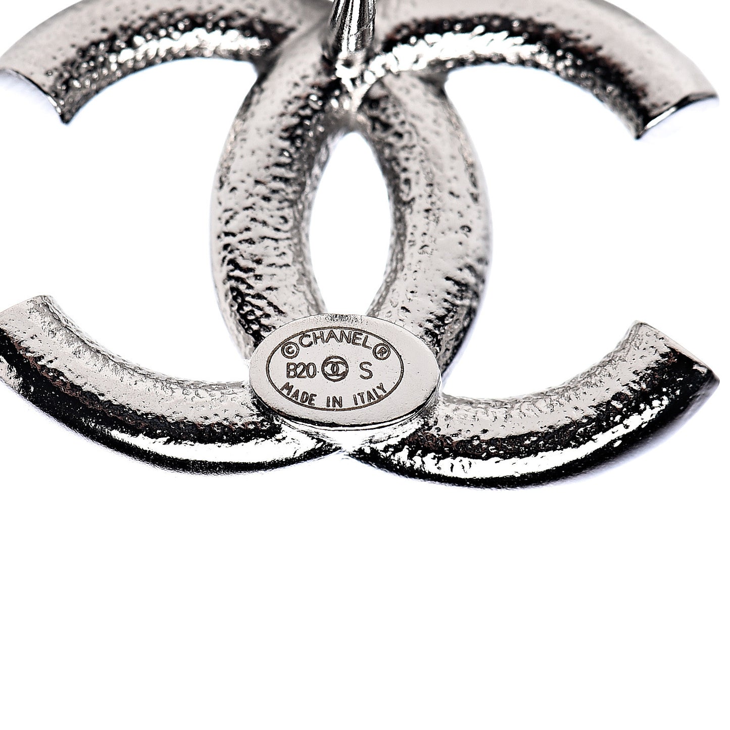 Crystal Palais Garnier CC Earrings Silver