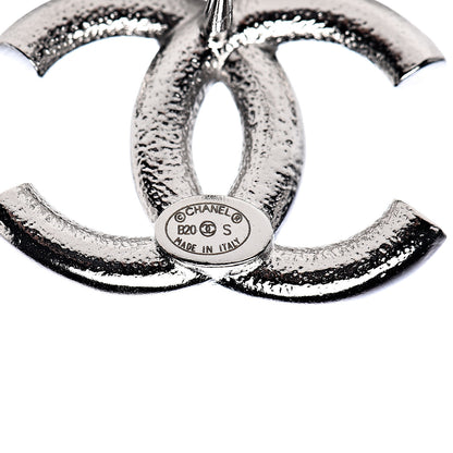 Chanel Crystal Palais Garnier CC Earrings Silver 3 of 5