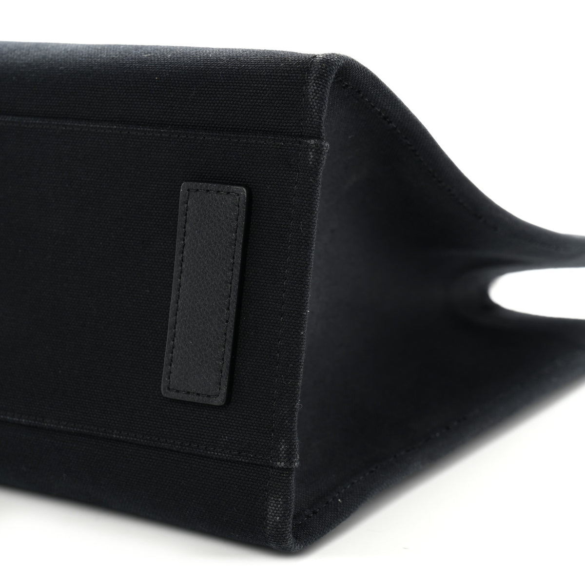 Canvas Calfskin Large La Medusa Tote Bag Black