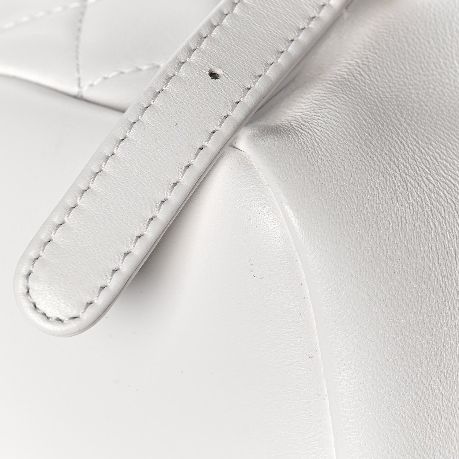 Chanel Lambskin Quilted Small Duma Drawstring Backpack White 12 of 13