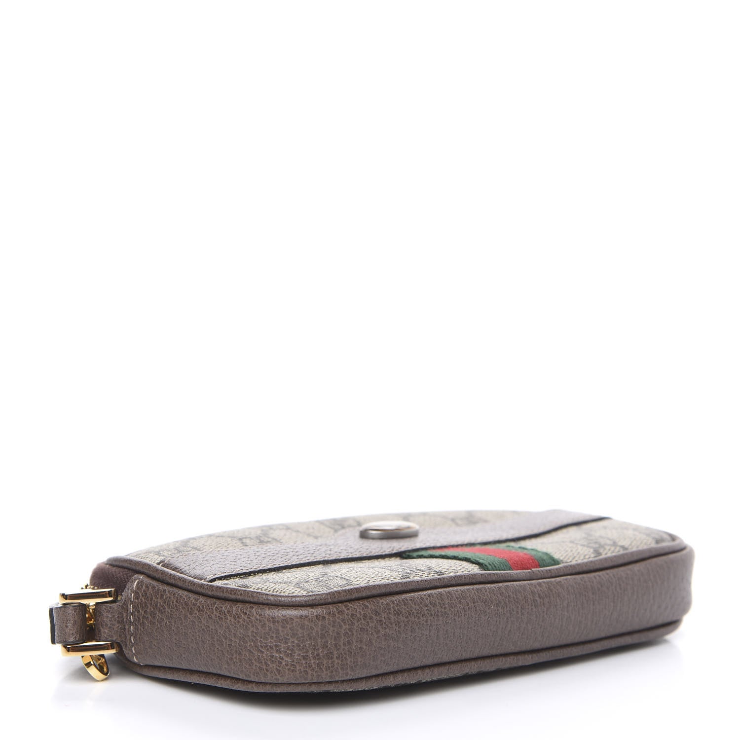 Gucci GG Supreme Monogram Ophidia Phone Case Wristlet Brown 3 of 8