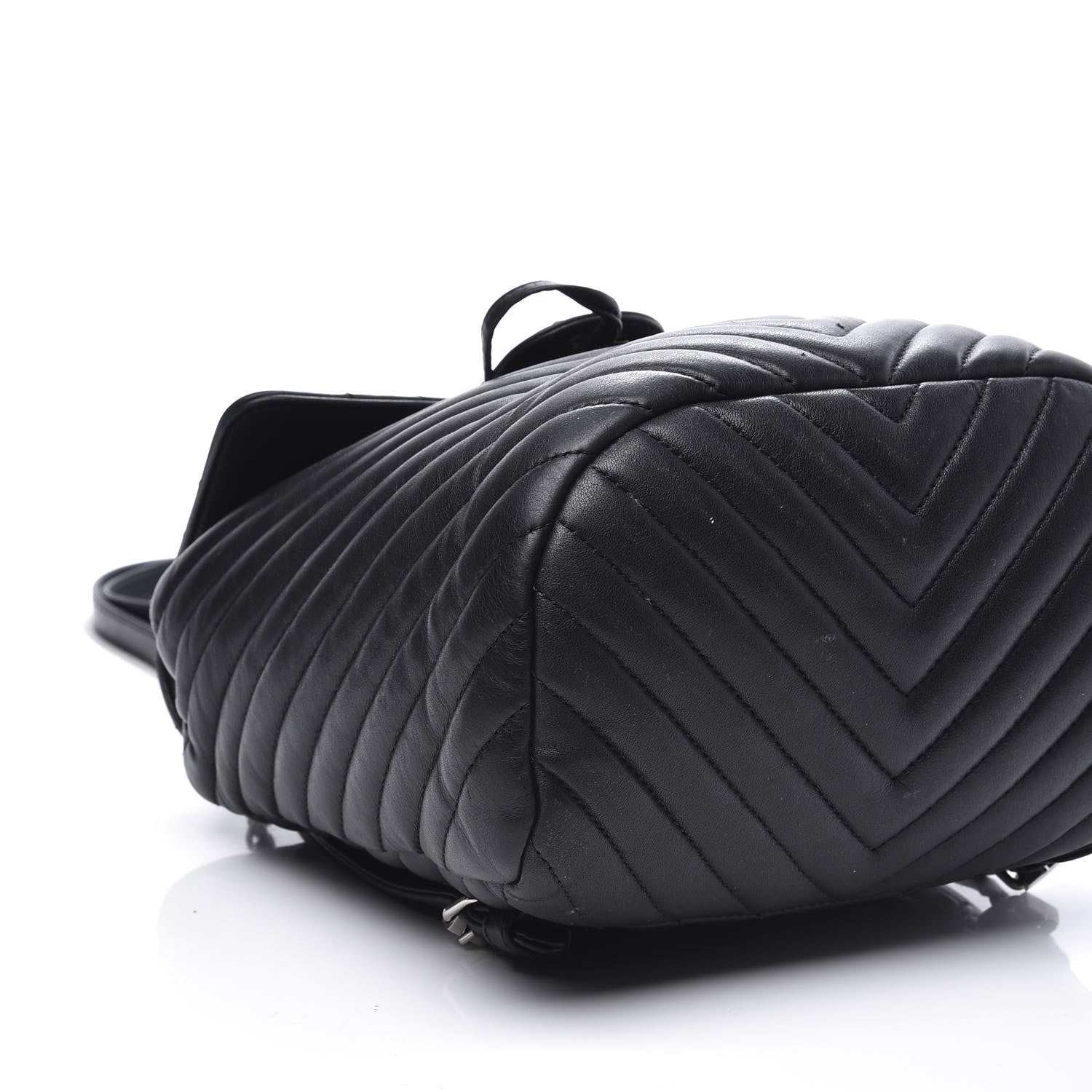 Chanel Calfskin Chevron Quilted Small Urban Spirit Backpack Black 5 of 11