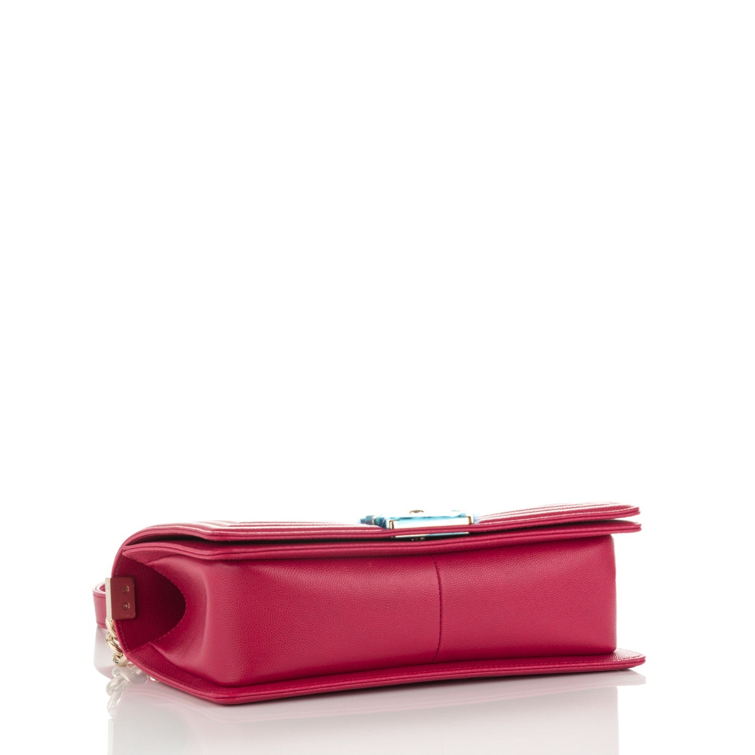 Chanel Caviar Quilted Medium Boy Flap Fuchsia 4 of 8