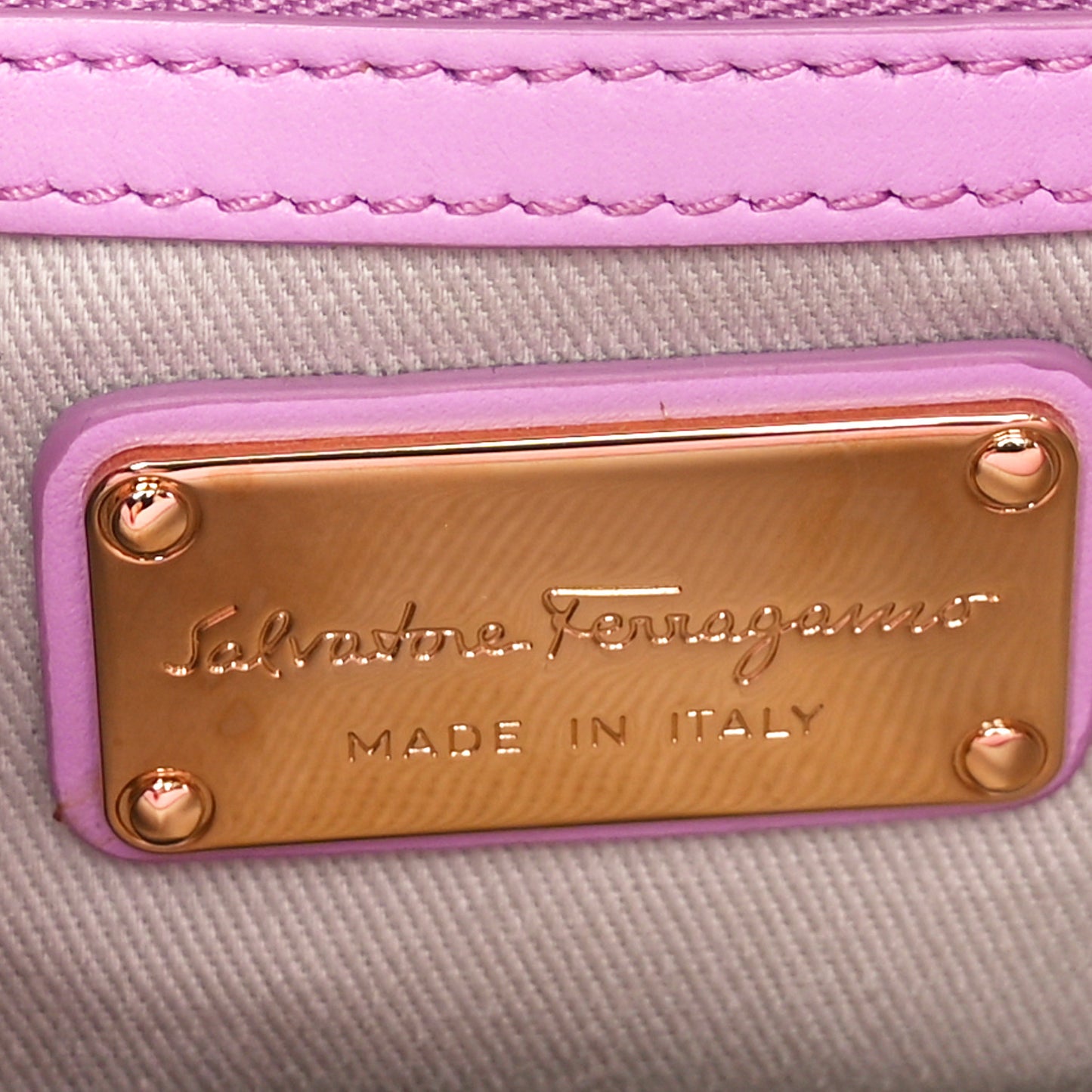 Calfskin Flower Flap Bag Pink