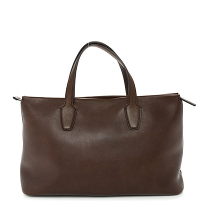 The Row Calfskin Marcel Slouchy Top Handle Bag Deep Brown 1 of 10
