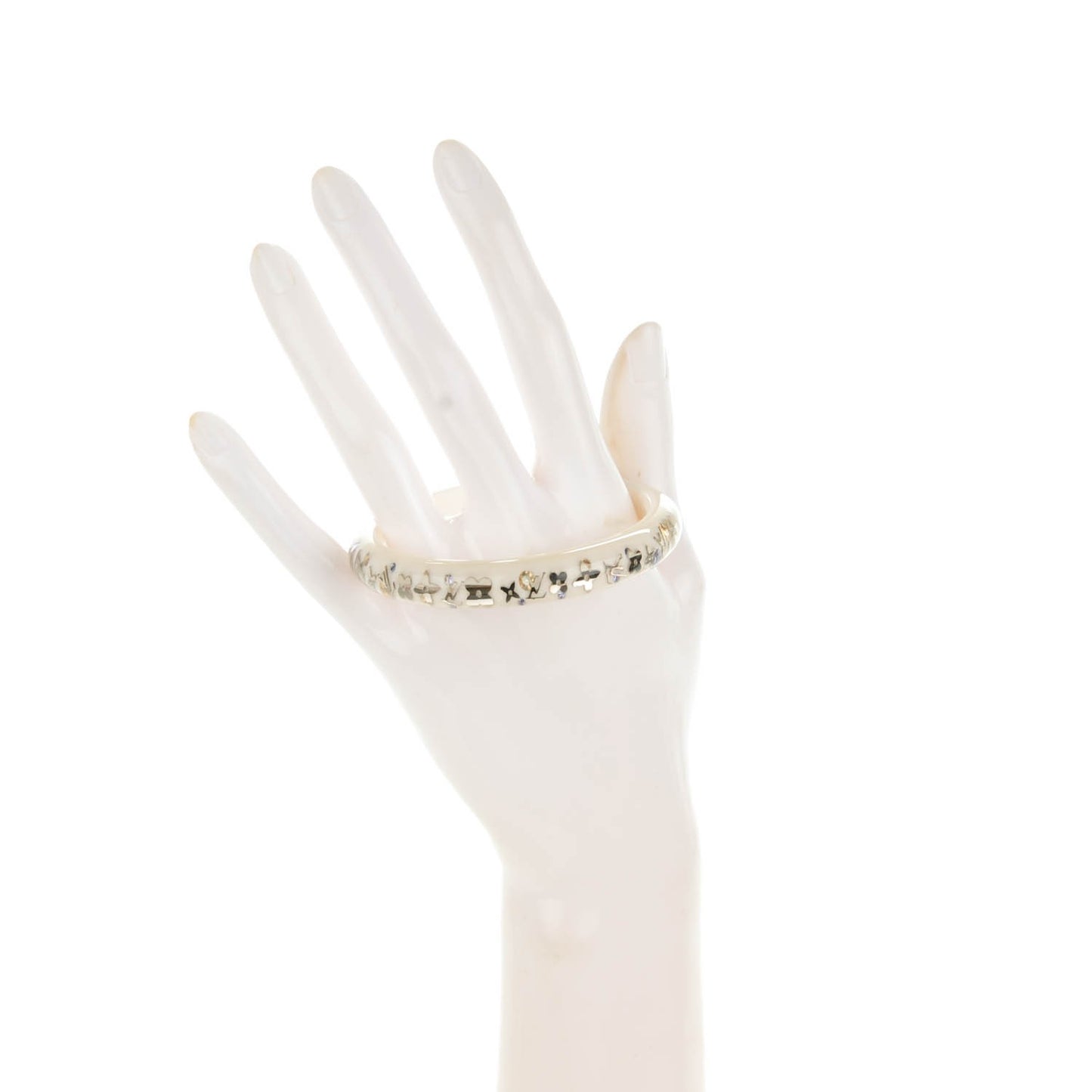 Resin Swarovski Small Inclusion Bracelet PM White