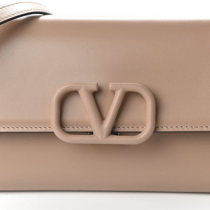 Valentino Garavani Calfskin VSling Clutch With Shoulder Strap Rose Cannelle 9 of 9