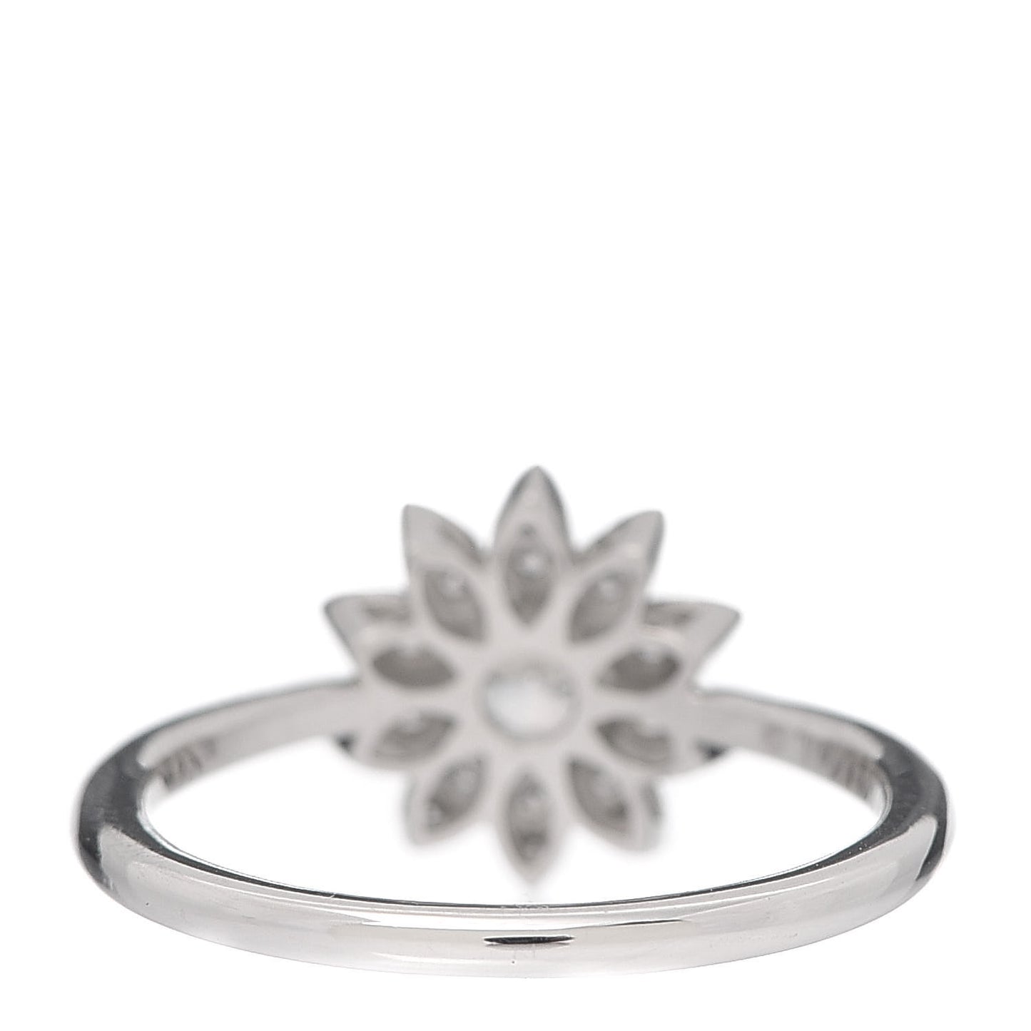 Platinum Diamond Enchant Garden Flower Ring 49 4.75