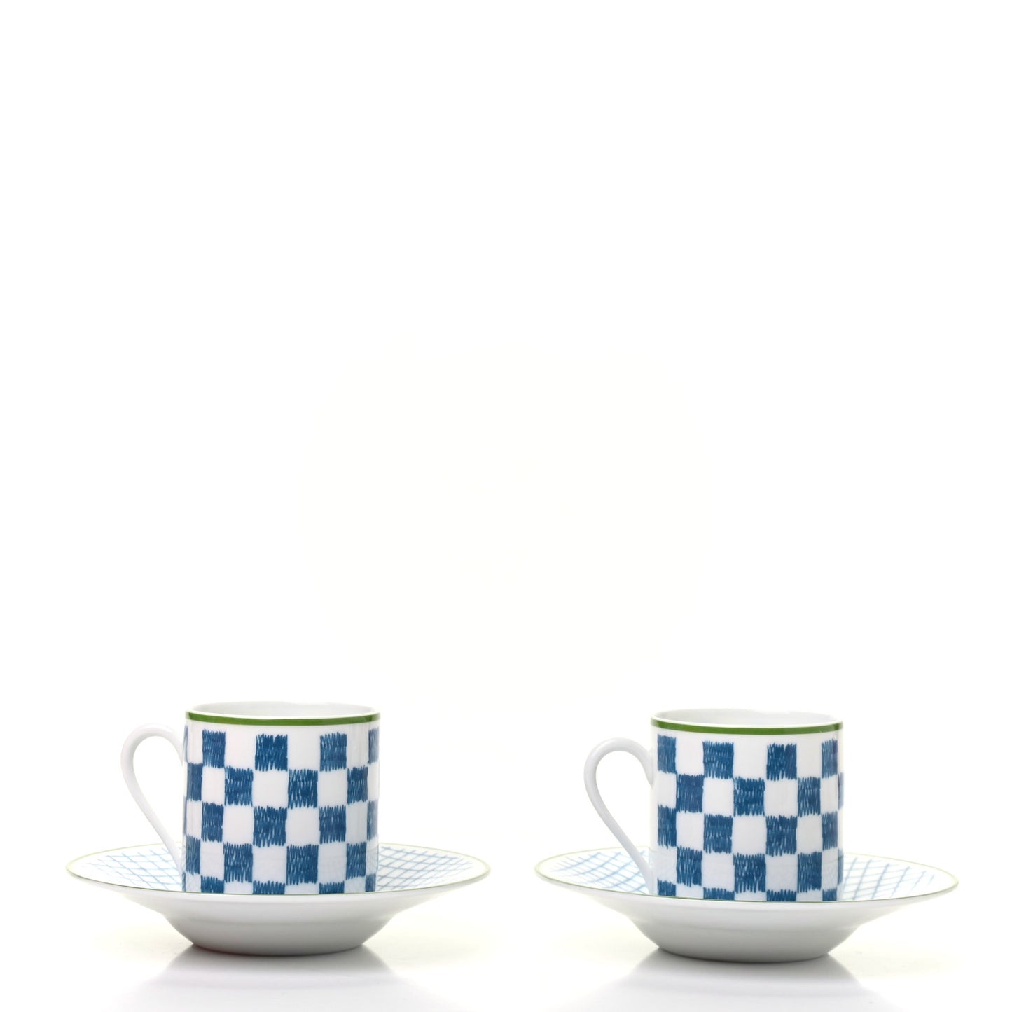 Porcelain A Walk In The Garden Coffee Cup And Saucer Set Of 2