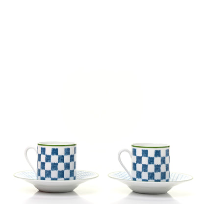 Hermes Porcelain A Walk In The Garden Coffee Cup And Saucer Set Of 2 3 of 9