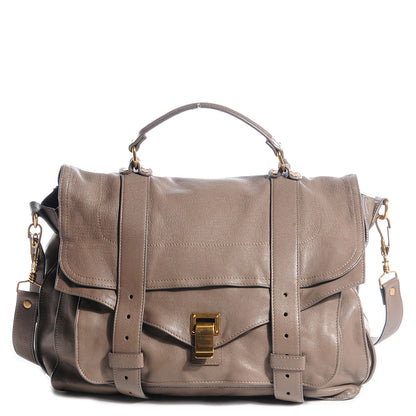 Proenza Schouler Lambskin PS1 Large Satchel Smoke 1 of 14