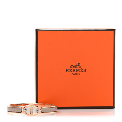 Hermes Enamel Mini Clic Chaine d'Ancre Bracelet PM Marron Glace 5 of 5