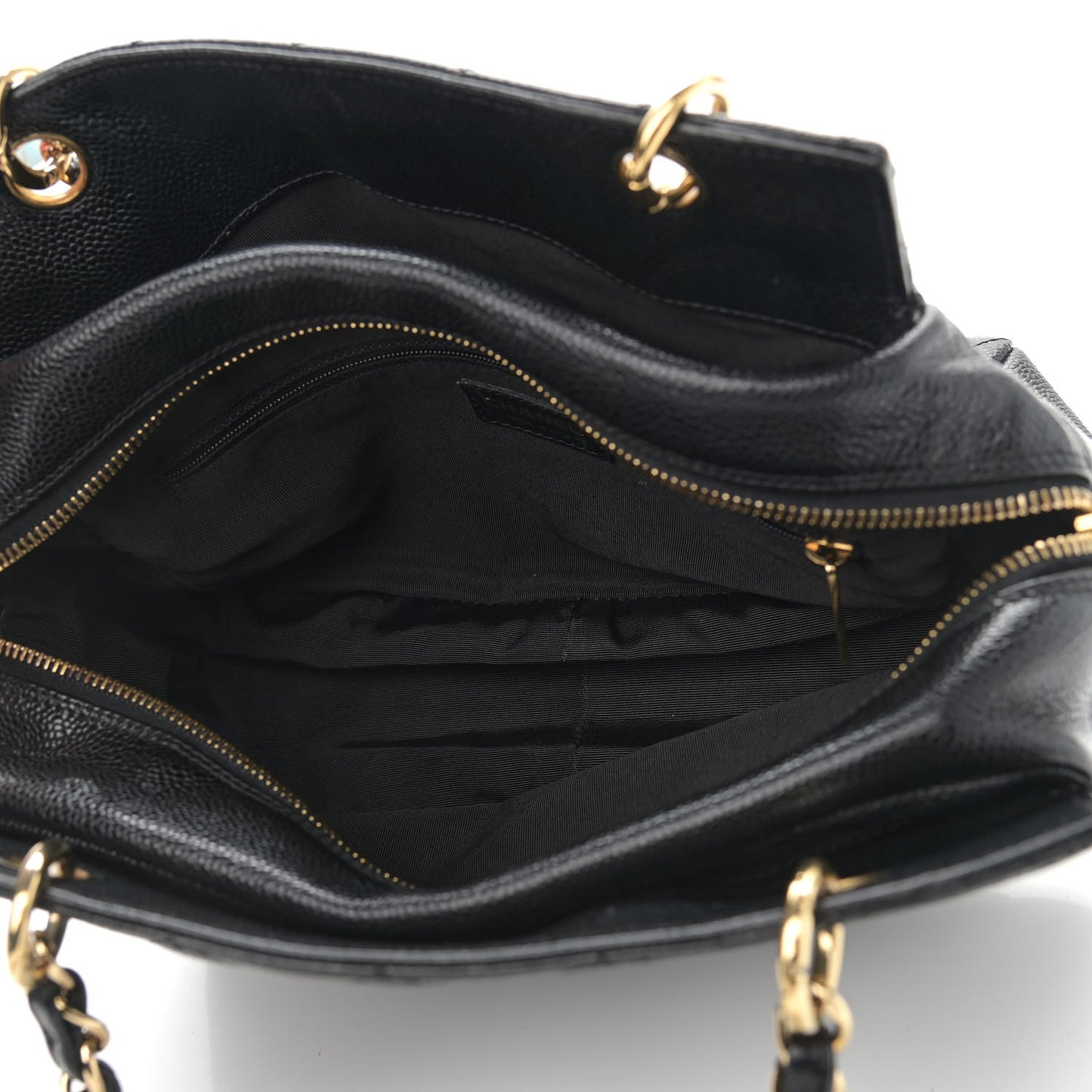 Caviar Quilted Petit Timeless Tote PTT Black