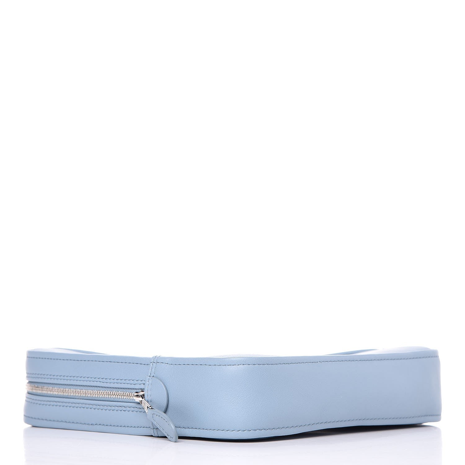 Balenciaga Shiny Day Calfskin Logo M Triangle Pouch Grey Blue White 4 of 7
