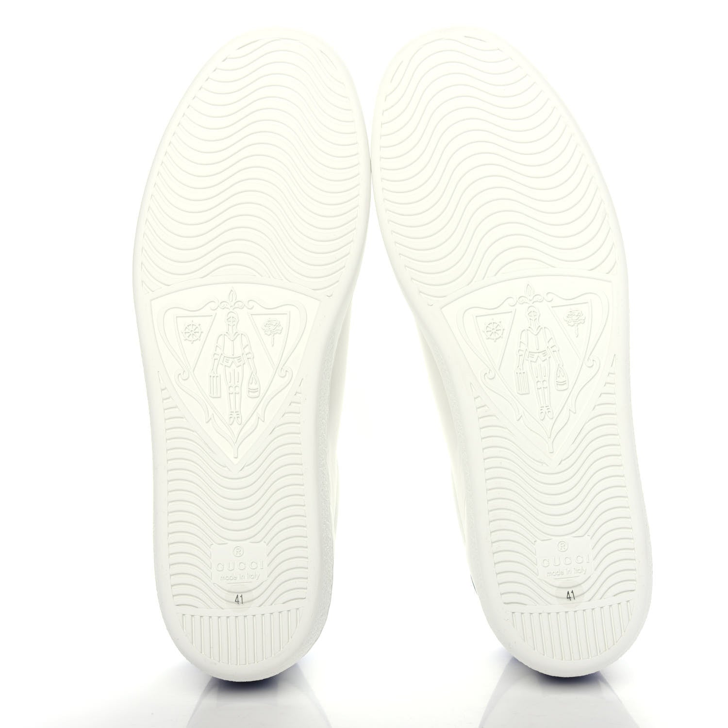 Gucci Calfskin Miro Soft Tennis Embroidered Womens Ace Sneakers 41 White Rio Blue 6 of 11