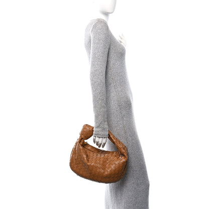 Bottega Veneta Nappa Intrecciato Teen Jodie Hobo Caramel 3 of 10