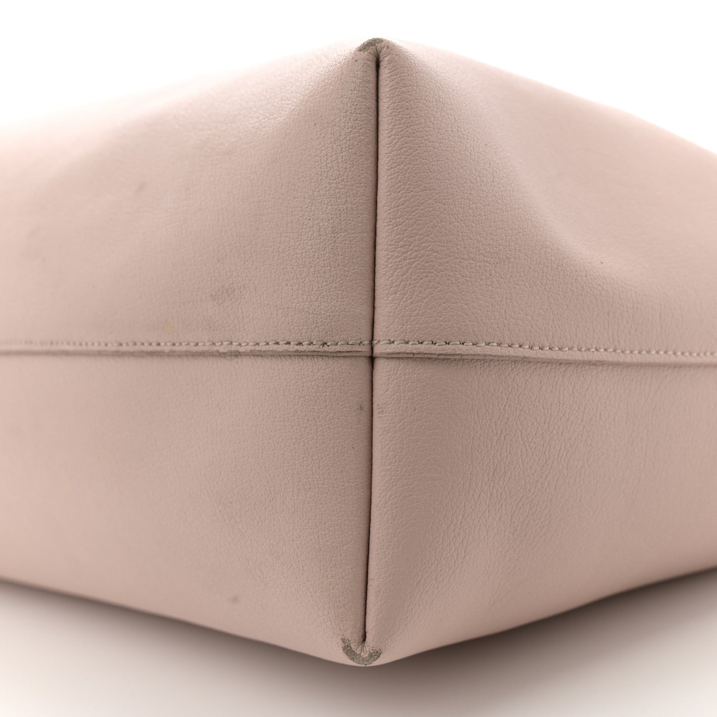 Calfskin Large Shopping Tote Pale Blush