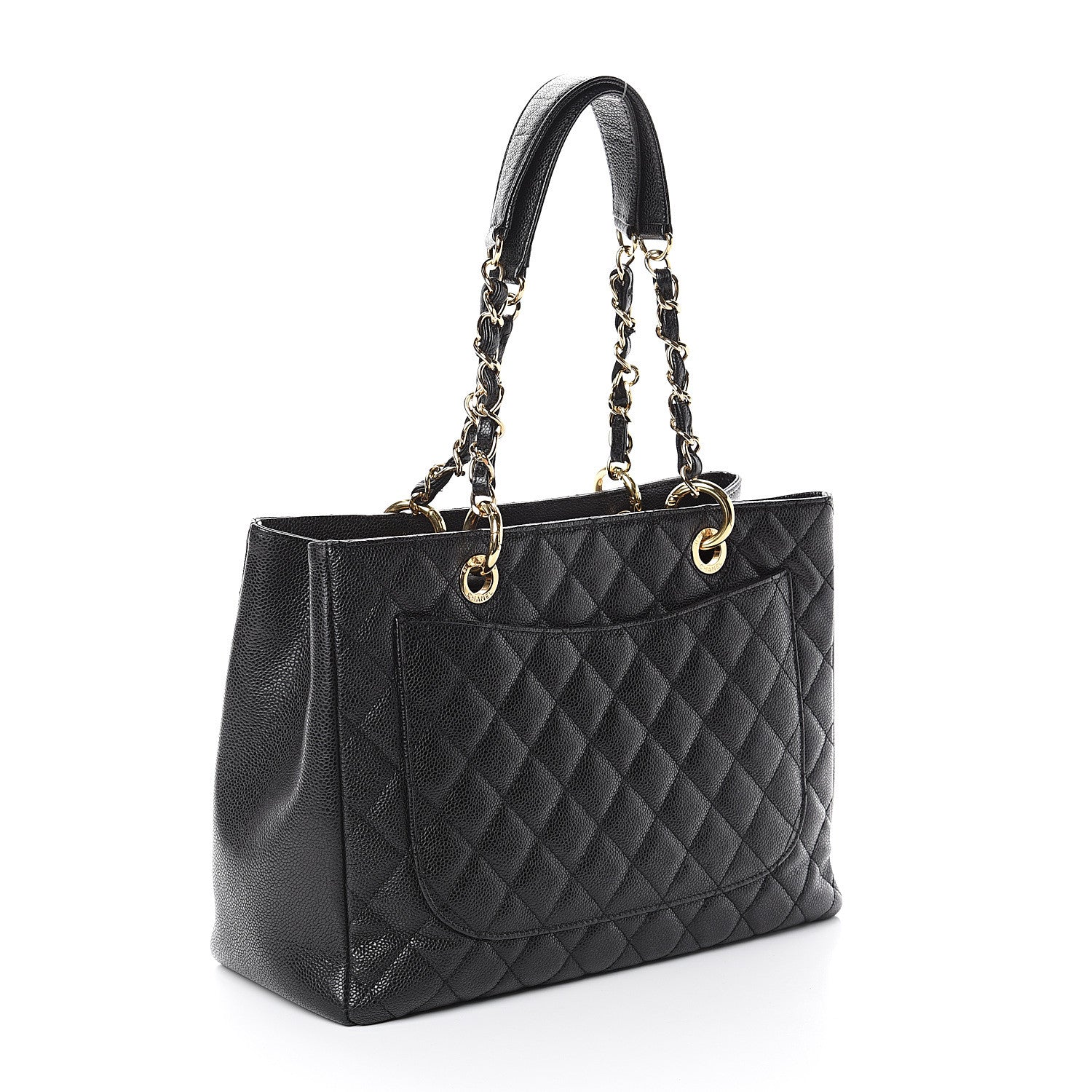 Chanel Caviar Quilted Grand Shopping Tote GST Black 2 of 9