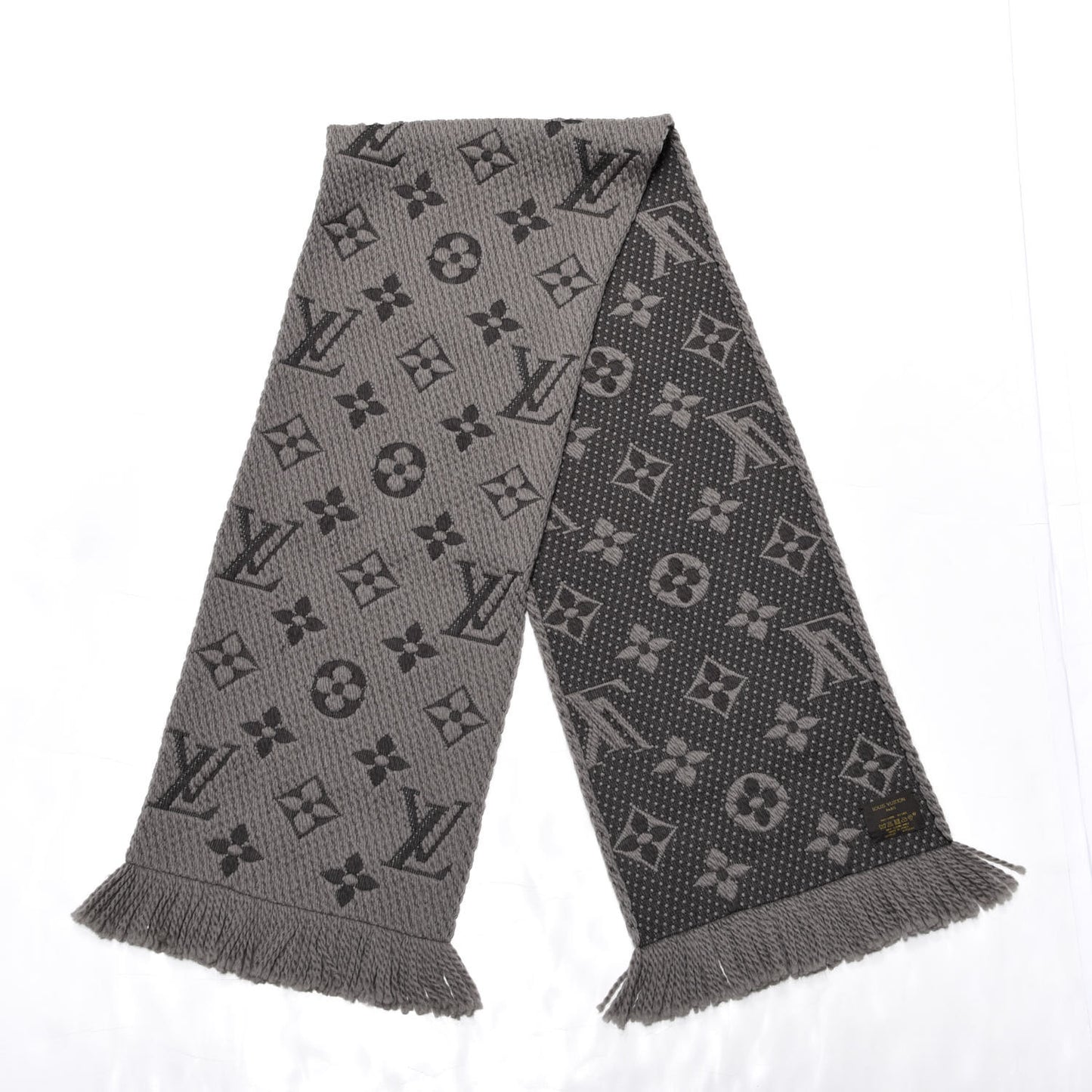 Wool Silk Logomania Scarf Verone