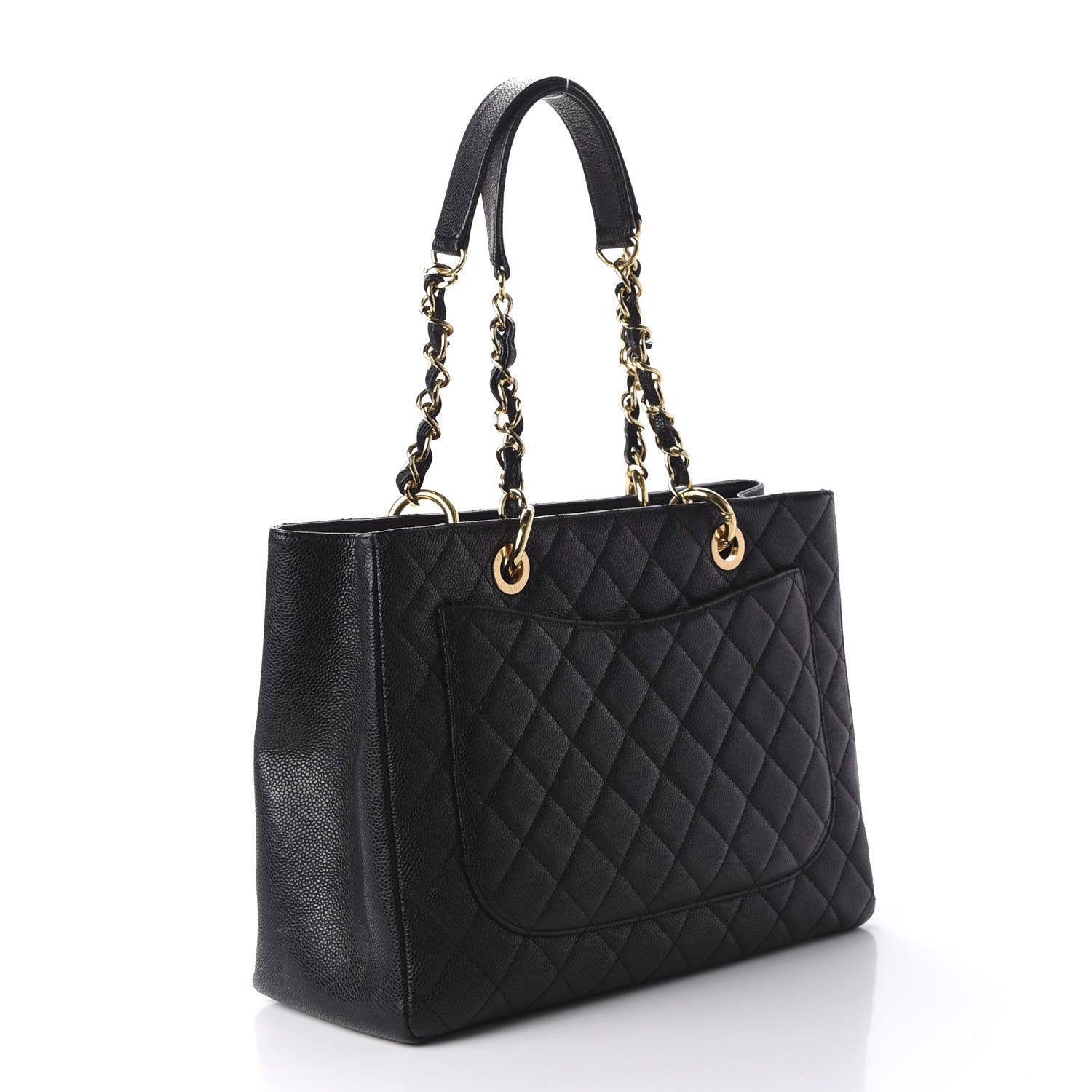 Chanel Caviar Quilted Grand Shopping Tote GST Black 3 of 11