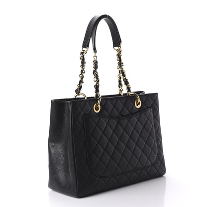 Chanel Caviar Quilted Grand Shopping Tote GST Black 3 of 11
