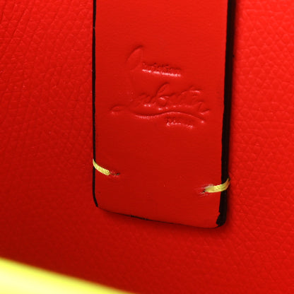 Christian Louboutin Patent Calfskin Loubinthesky Small Cabata Tote Fluo Yellow 6 of 10