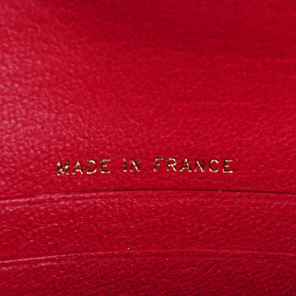 Chanel Goatskin Small Flap Wallet Red 7 of 8