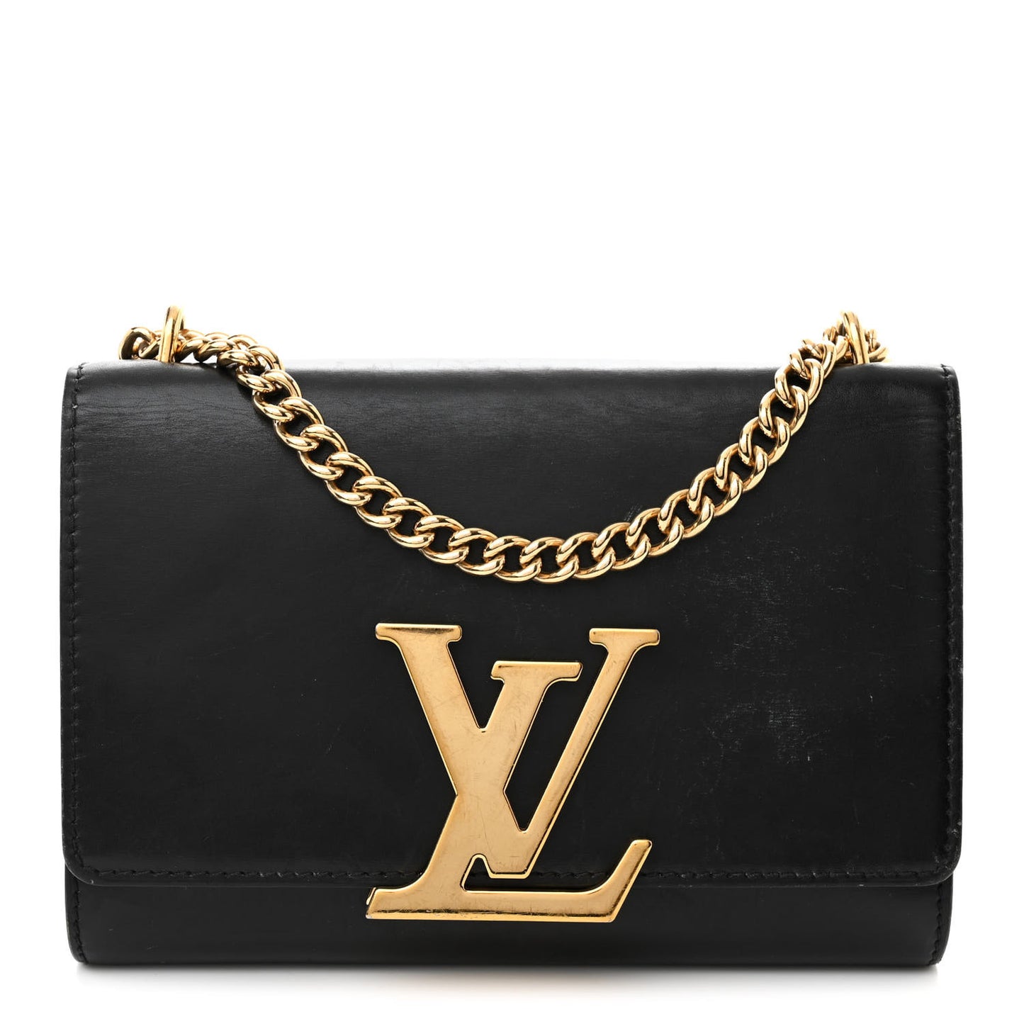 Calfskin Chain Louise MM Black