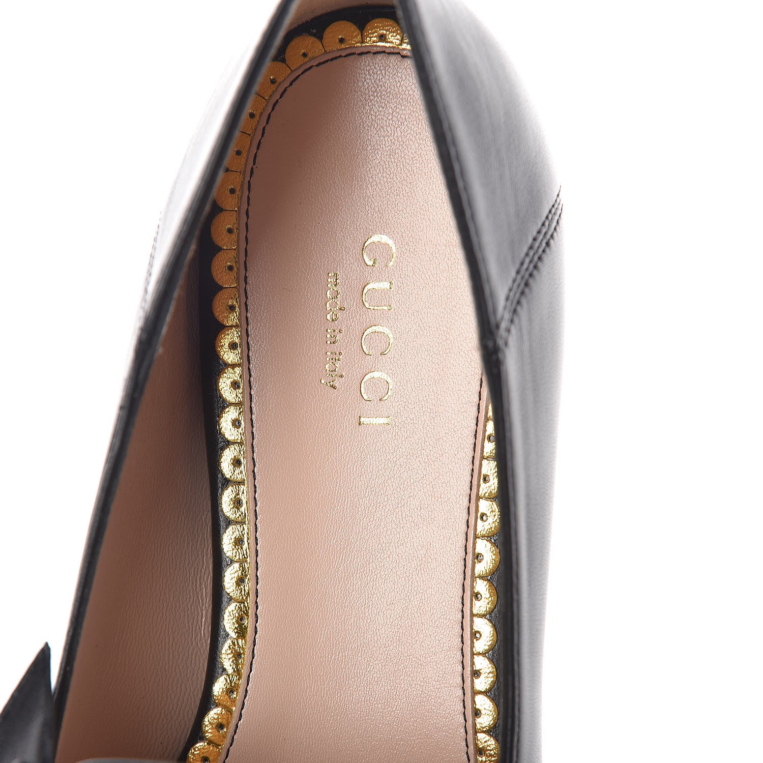Gucci Nappa Queen Margaret Loafers 36 Black 5 of 6