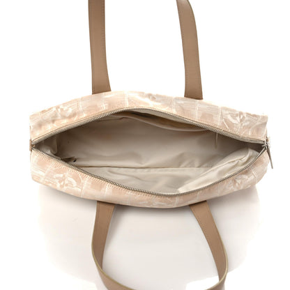 Chanel Nylon Travel Bowler Beige 7 of 10