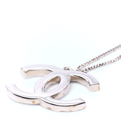 Chanel Baguette Crystal Quilted CC Pendant Necklace Gold 4 of 4