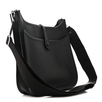 Hermes Taurillon Clemence EVELYNE III PM Black 3 of 11