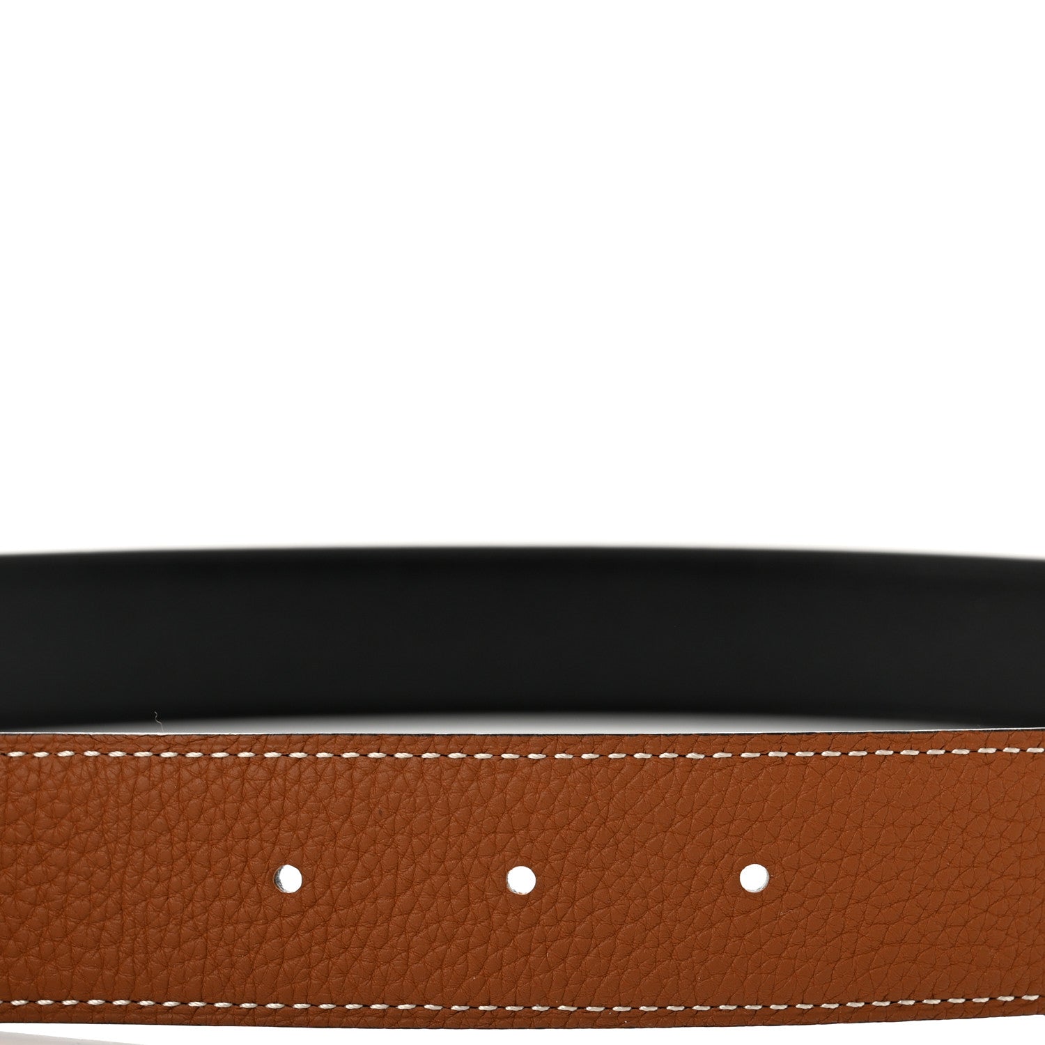 Hermes Box Togo So Black 32mm H Belt 75 Black Gold 3 of 5