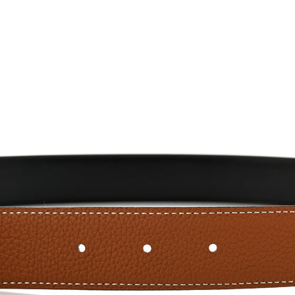 Hermes Box Togo So Black 32mm H Belt 75 Black Gold 3 of 5