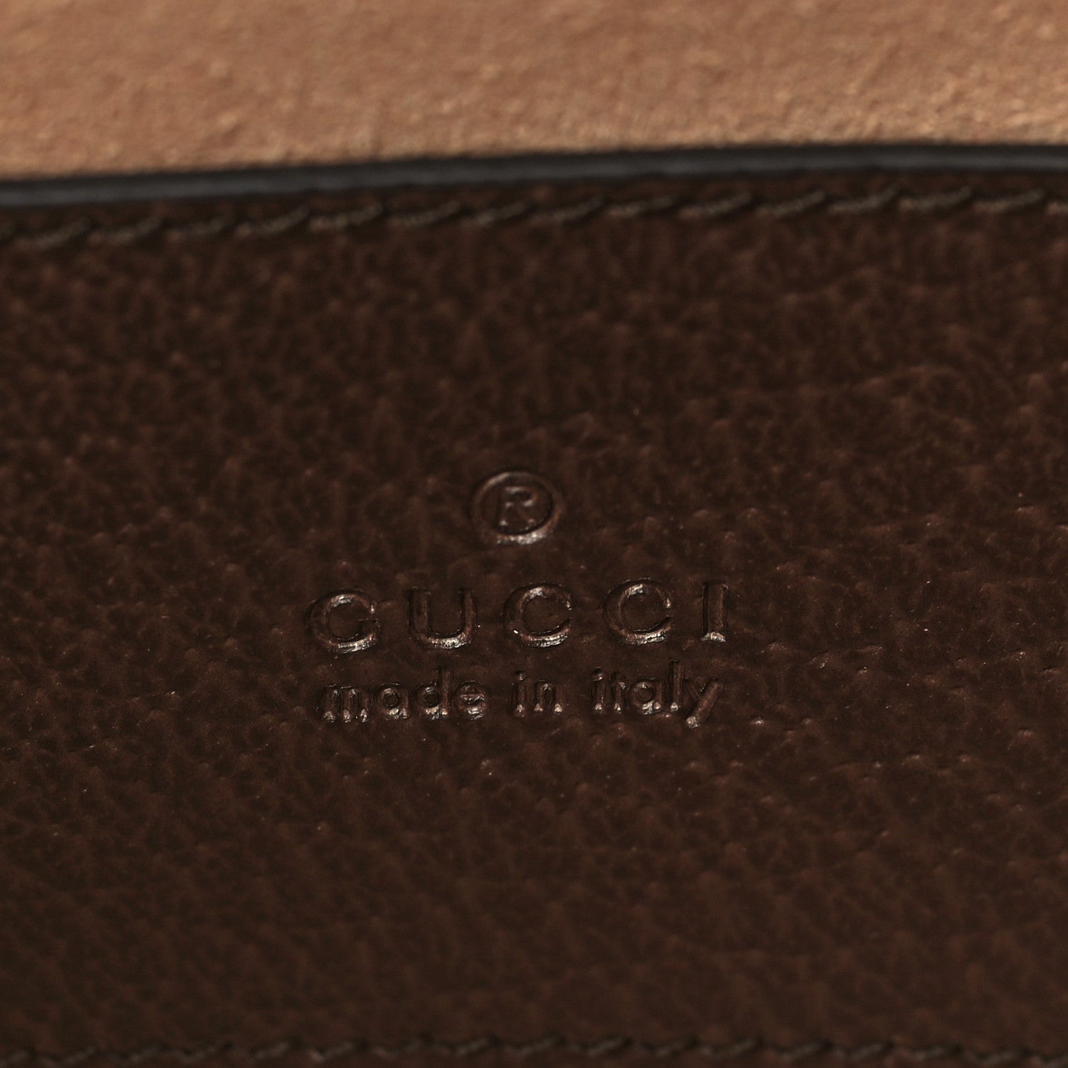 Gucci GG Supreme Monogram Textured Calfskin Web Mini Ophidia Top Handle Bag Beige Ebony New Acero 6 of 9