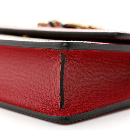 Gucci GG Supreme Monogram Web Queen Margaret Chain Wallet Red 10 of 11